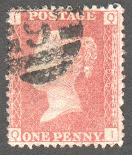 Great Britain Scott 33 Used Plate 206 - QI - Click Image to Close